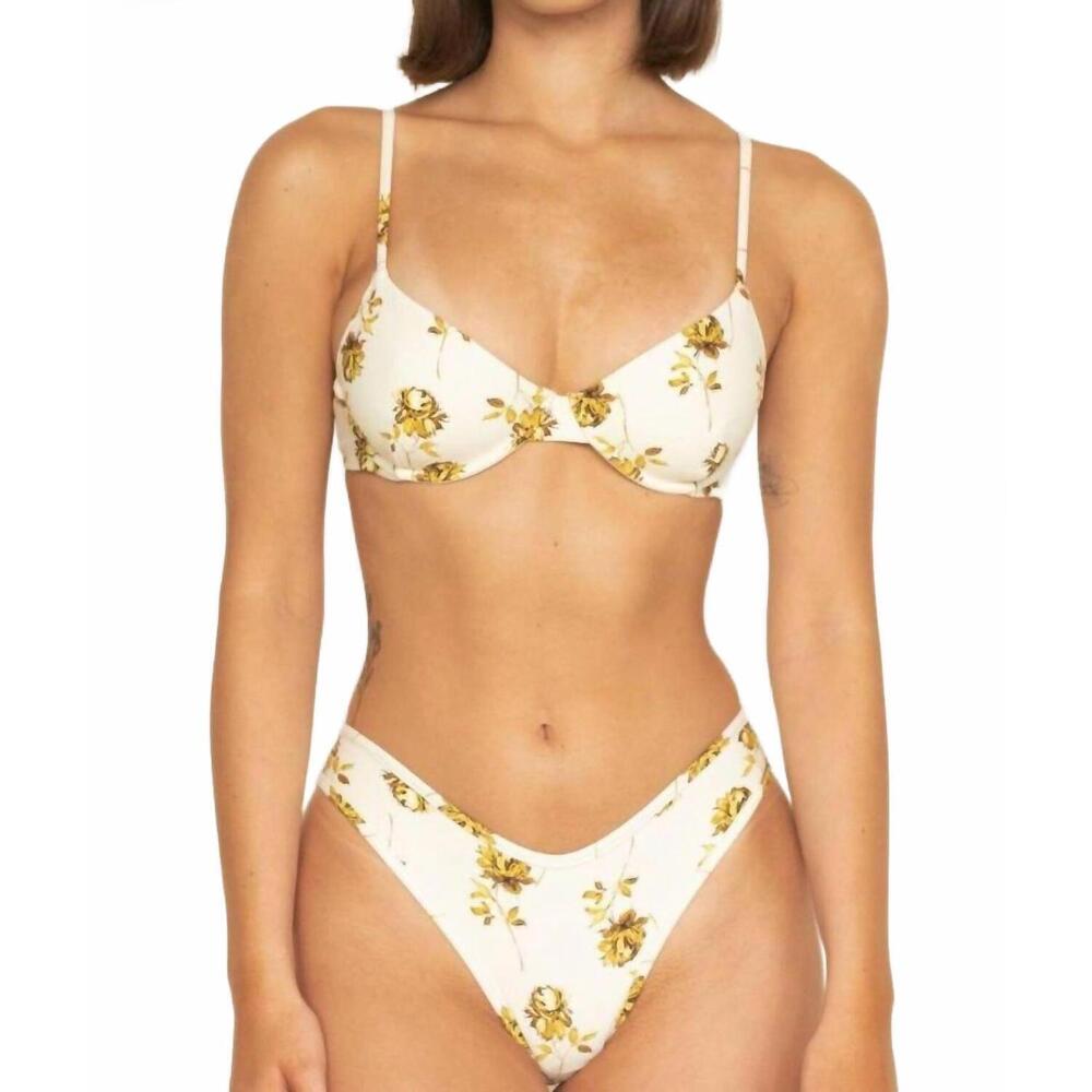NEW MONTCE lulu bikini bottom in gold filigree